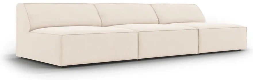 Divano in velluto crema 240 cm Jodie - Micadoni Home