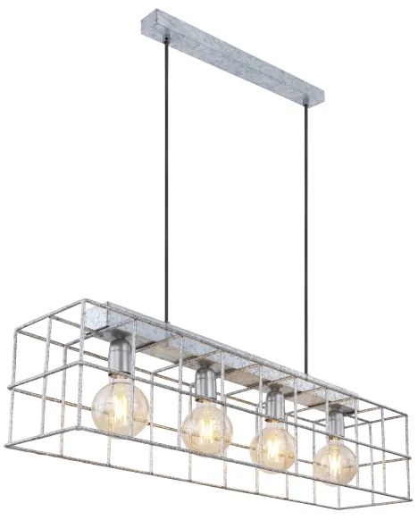 Globo 15530Z-4H - Lampadario a sospensione con filo MERRIL 4xE27/60W/230V