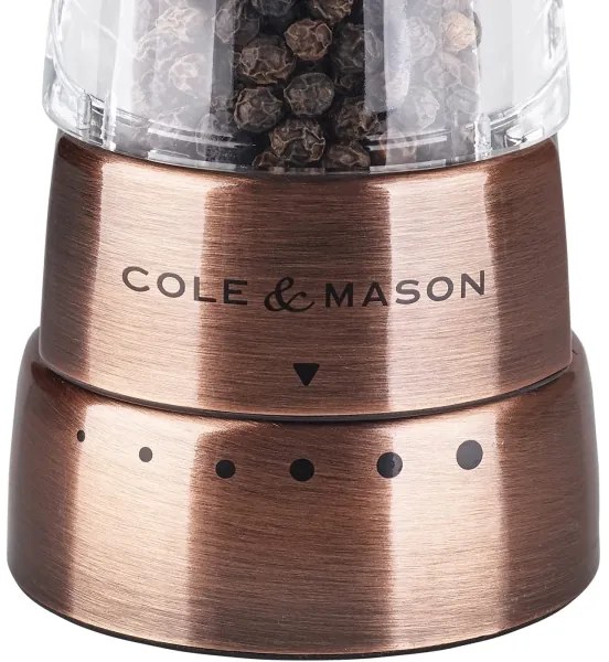 Cole&Mason - Set di macinini per sale e pepe DERWENT 2 pezzi 19 cm rame