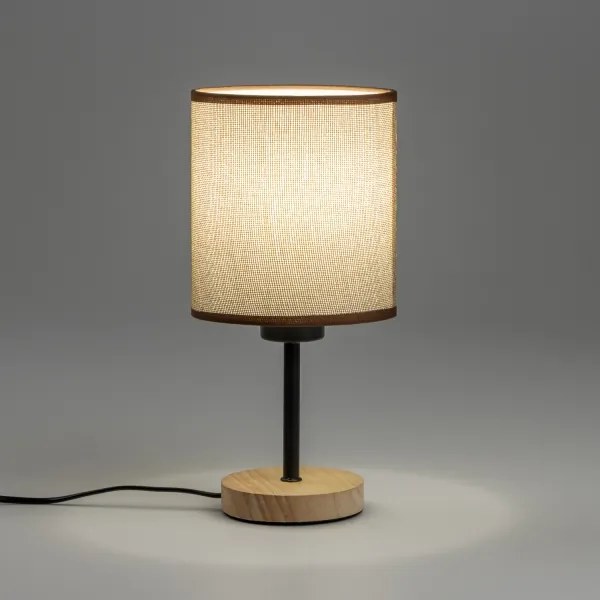 Brilagi - Lampada da tavolo NUBILA WOOD 1xE27/25W/230V quercia/marrone