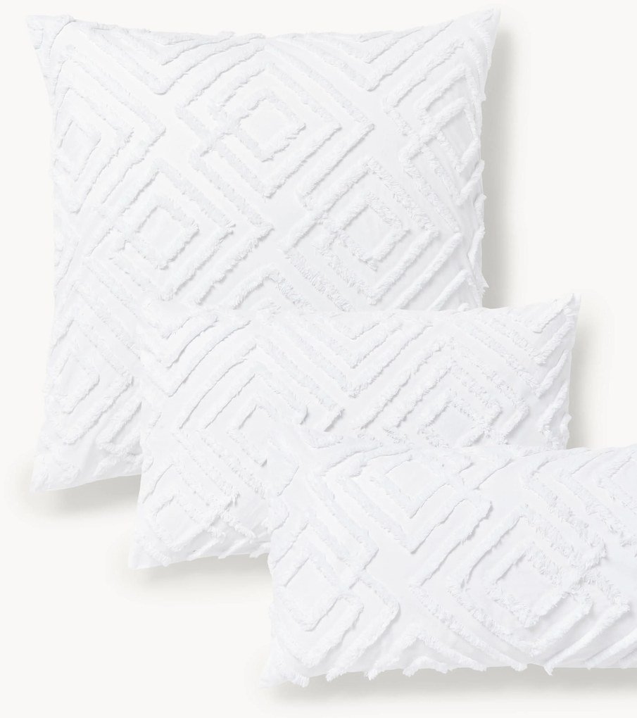 Federa in percalle di cotone con design trapuntato Phil