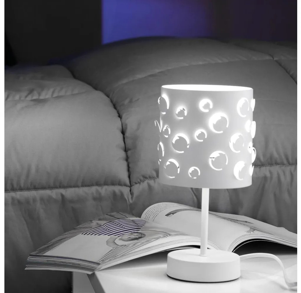 ONLI - Lampada da tavolo BOLLICINE 1xE14/6W/230V 22 cm bianca