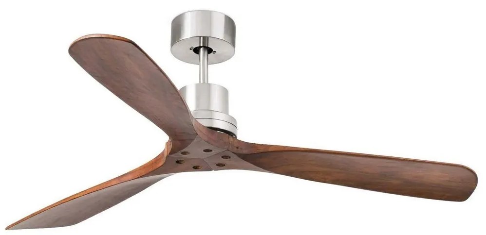 FARO 33370DC - Ventilatore da soffitto LANTAU noce/cromo opaco + telecomando