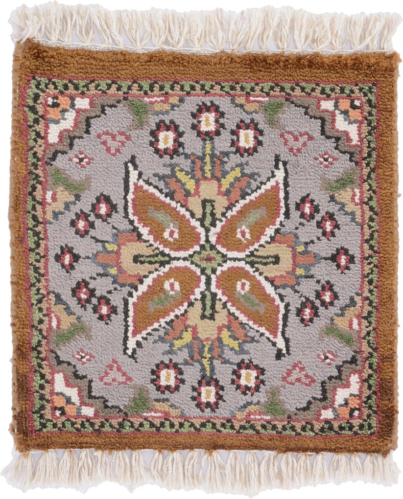 Agra Tappeto orientale 30 x 30 (Indian) Annodato A Mano