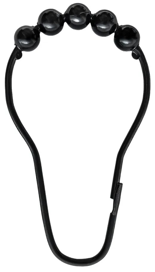 Ganci neri per tenda da doccia in set da 10 pezzi Aqua - Mette Ditmer Denmark