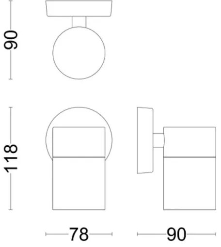 Philips - Applique da esterno KYLIS 1xGU10/25W/230V IP44