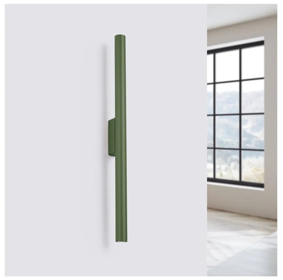 Lampada da parete verde Fideus – Sollux