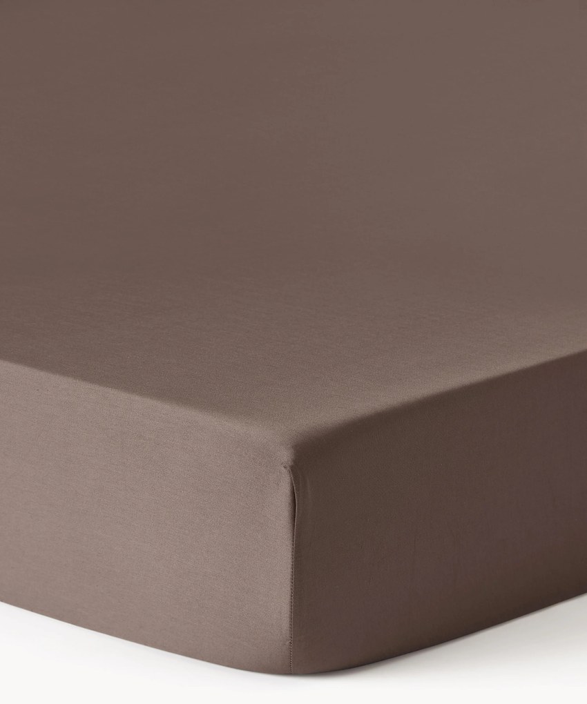 Lenzuolo con angoli topper in raso di cotone Comfort