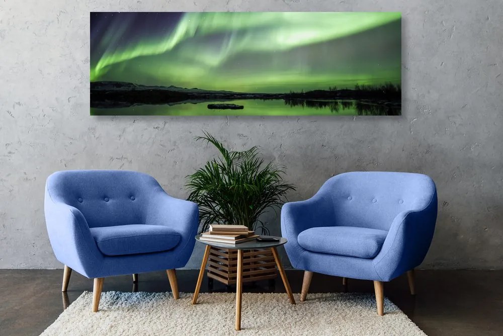 Quadro su tela – Aurora boreale