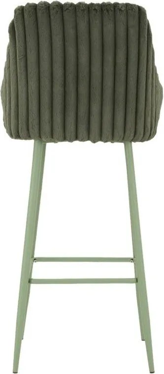 Set di sbagelli da bar verdi in imbottito con braccioli 2 pz (altezza della seduta 78 cm) Alaska – Mauro Ferretti