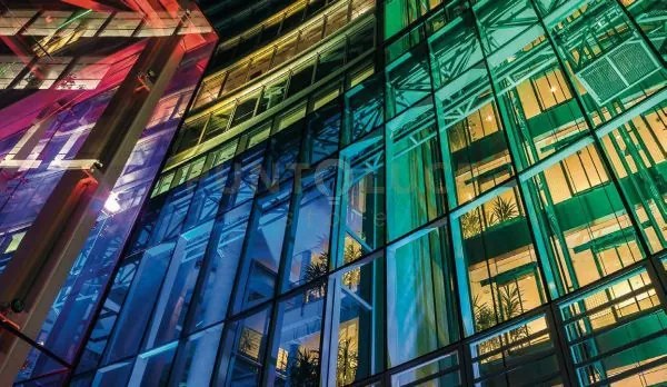 Proiettore led rays alluminio 144w rgb ip65 40x32x29cm