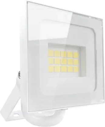 Faro LED 20W IP65 in Alluminio Bianco con OSRAM chip LED Colore Bianco Freddo 6.500K