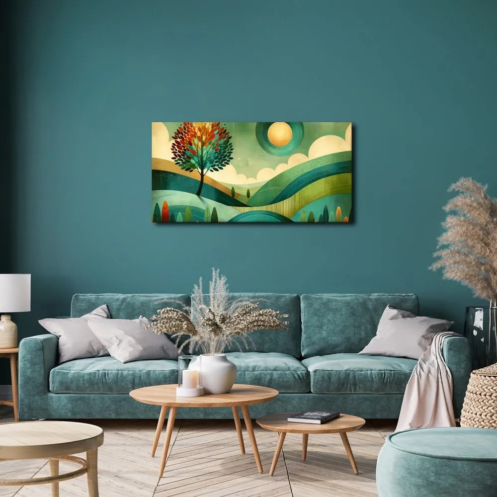 Quadro su tela – Paesaggio in tonalità naturali