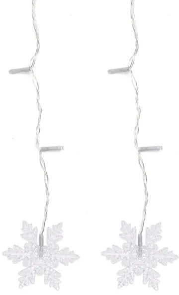 Aigostar - Catena luminosa natalizia LED per esterni 120 LED/6W/230V/8 funzioni 3x0,7m IP44 bianco caldo + telecomando