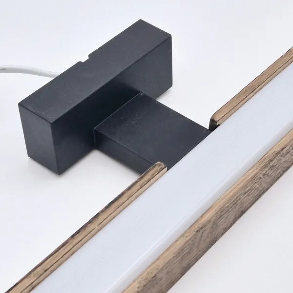 Brilagi-Illuminazione a LED per specchi da bagno WOODY MIRROR LED/15W/230V IP44 quercia/nero