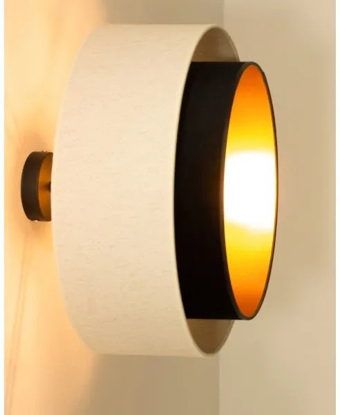 Plafoniera NATIA 1xE27/60W/230V bianco/nero