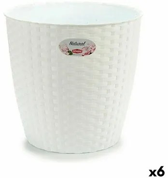 Vaso Stefanplast Bianco Plastica 29 x 27 x 29 cm (6 Unità)