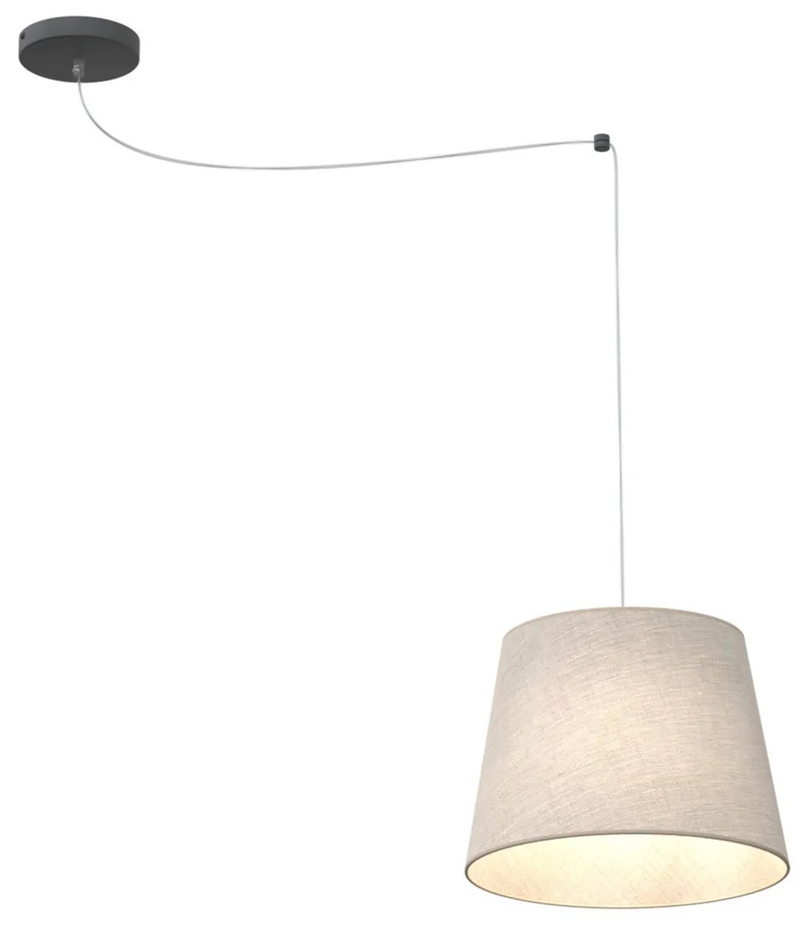 Sospensione 1 Luce Iside Con Paralume Beige