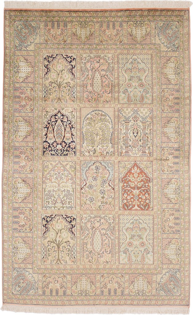 Cashmere Silk Tappeto orientale 120 x 200 (Indian) Annodato A Mano