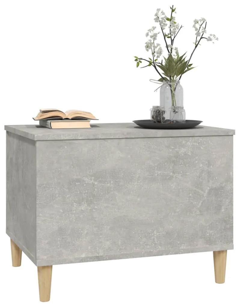Tavolino salotto grigio cemento 60x44,5x45 cm legno multistrato
