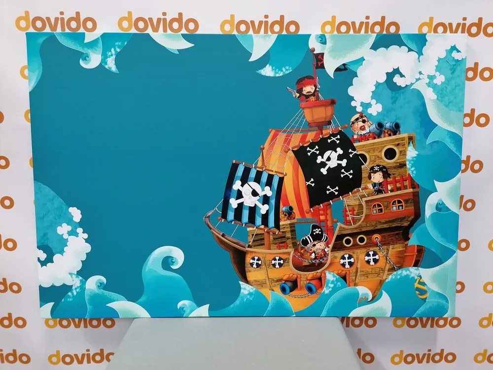 Quadro su tela – Nave pirata sul mare