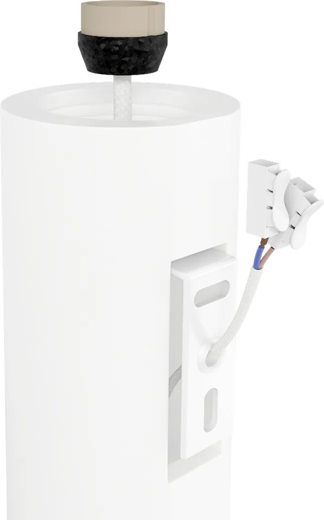 Applique da Parete 2xGU10 Cilindrica Ø75mm in Gesso Pitturabile