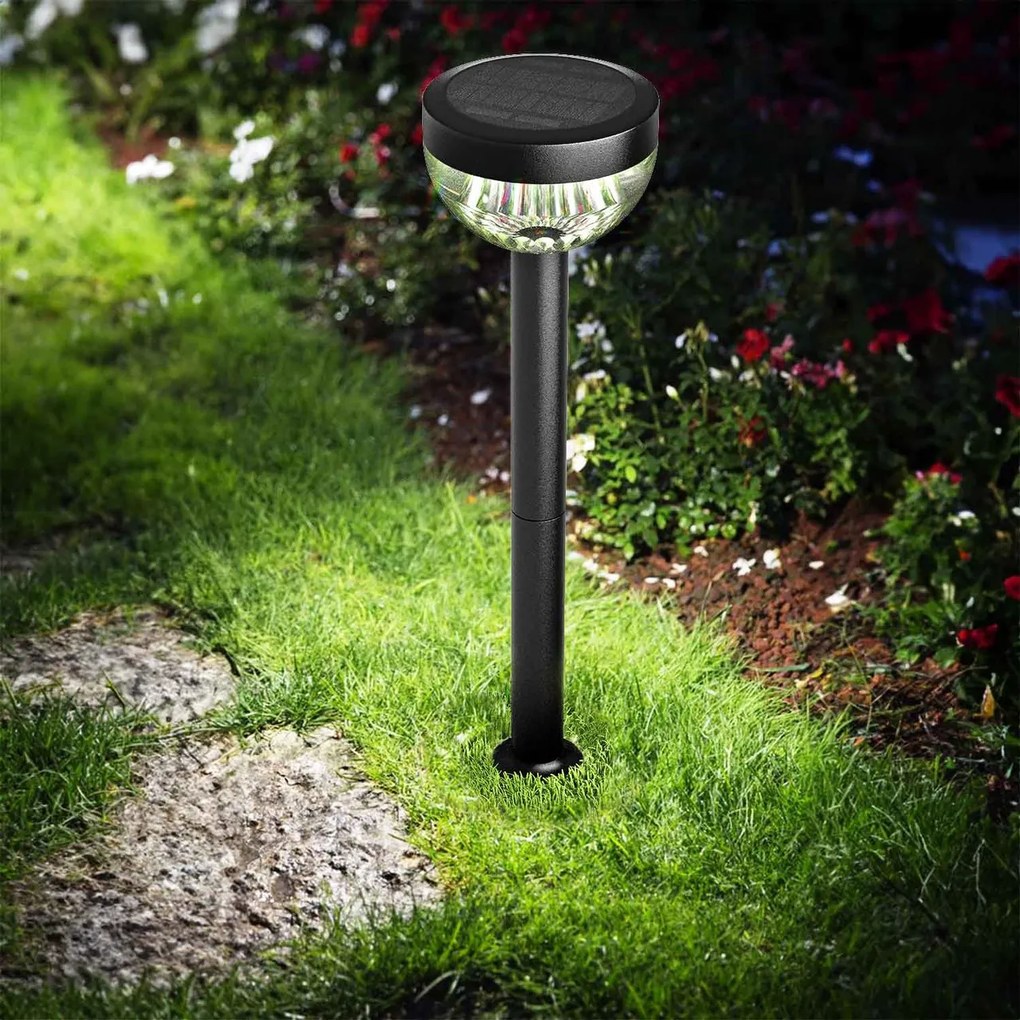 Lampada Solare da Giardino a Picchetto IP65 41cm CCT 120 lumen Colore Bianco Variabile CCT
