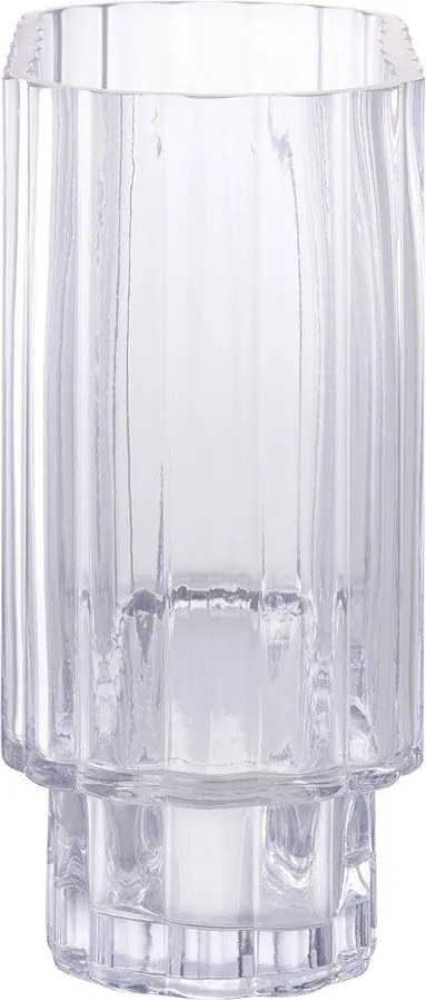 Vaso in vetro (altezza totale 19,5 cm) – House Nordic