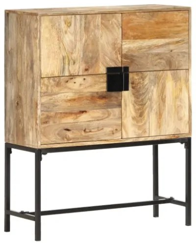 Credenza 80x30x100 cm in Legno Massello di Mango