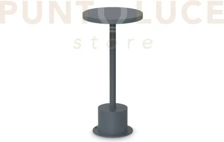 Toffee lampada antracite 25cm led 3000k 11w  1200 lm ip65