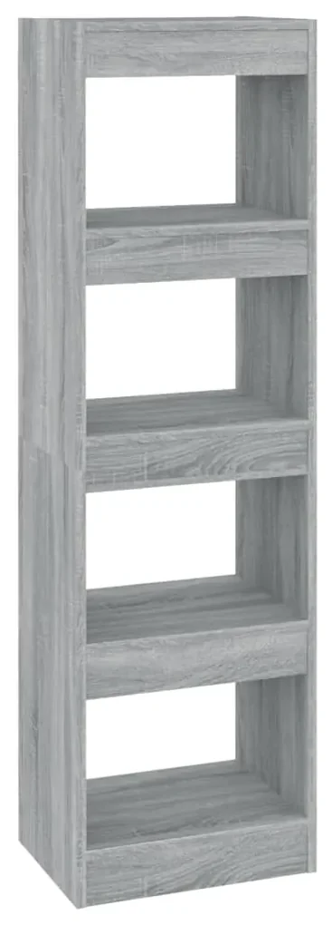 Libreria/divisorio grigio sonoma 40x30x135 cm