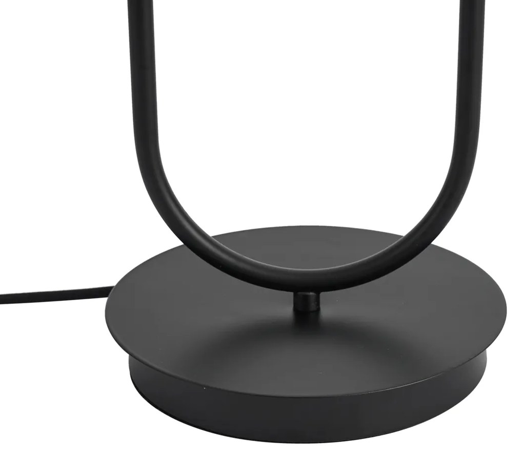 Lampada da tavolo Art Déco nera a 2 luci - Tuning