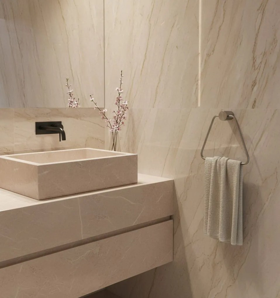 Portasciugamano da bagno Tomi 5810 Brush Nickle