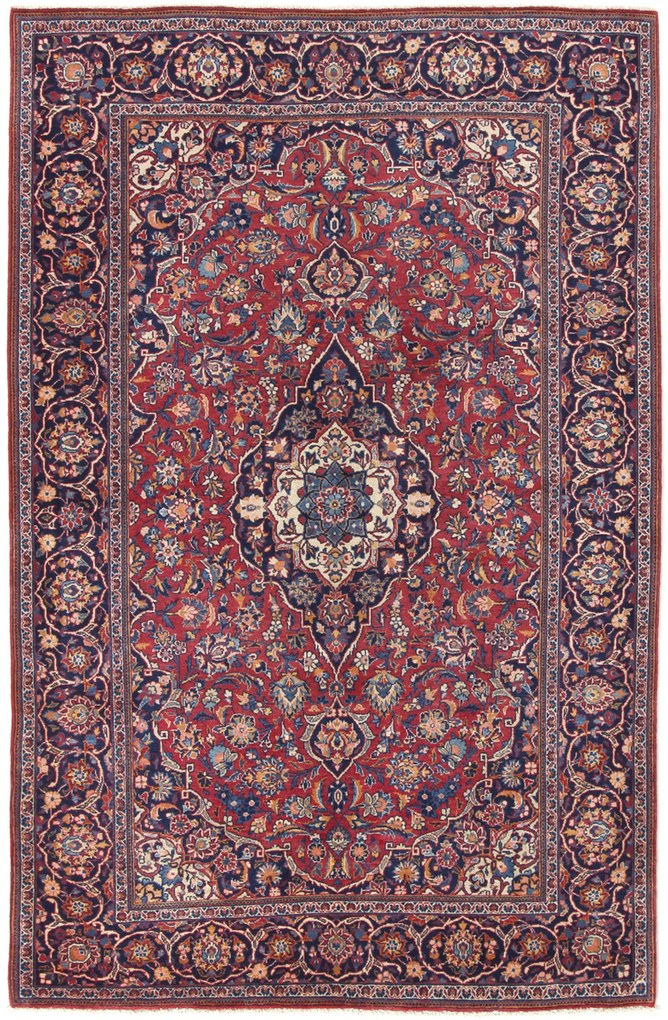 Kashan Tappeto persiano 130x200 (Iran) Annodato A Mano
