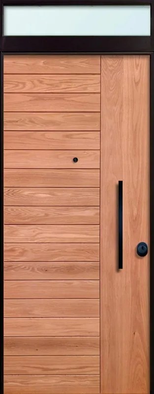 Porta blindata MASTER Maswood +30 L 90 x H 210 cm in legno rovere/bianco, apertura spingere a sinistra, falso telaio incluso