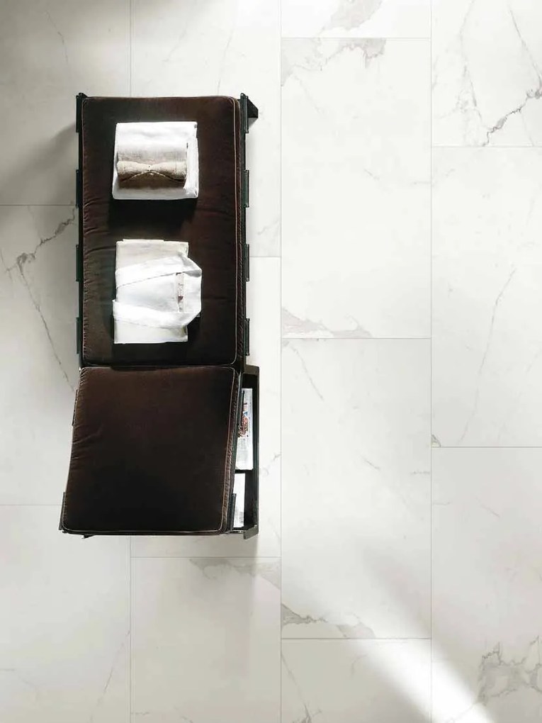Cerim Timeless Pavimento Rivestimento 60x120 Cm Rettificato 10mm Effetto Marmo Gres Porcellanato Smaltato Calacatta Lucido
