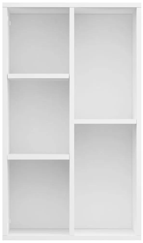 Libreria/credenza bianca 50x25x80 cm in truciolato