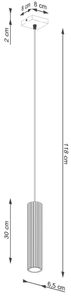 Lampadario nero Gleam – Sollux