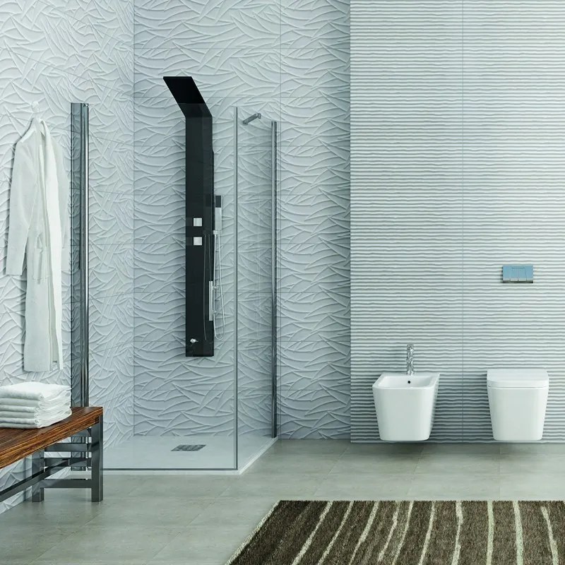 Box doccia angolo 90x120 battente 90cm e fisso 120cm modello KS2800S - KAMALU