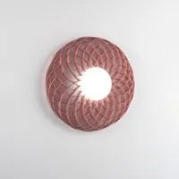 Plafoniera Dalia Led 3000K Dimm Gx53 Polilux Rosa Metallico D60 Made In Italy