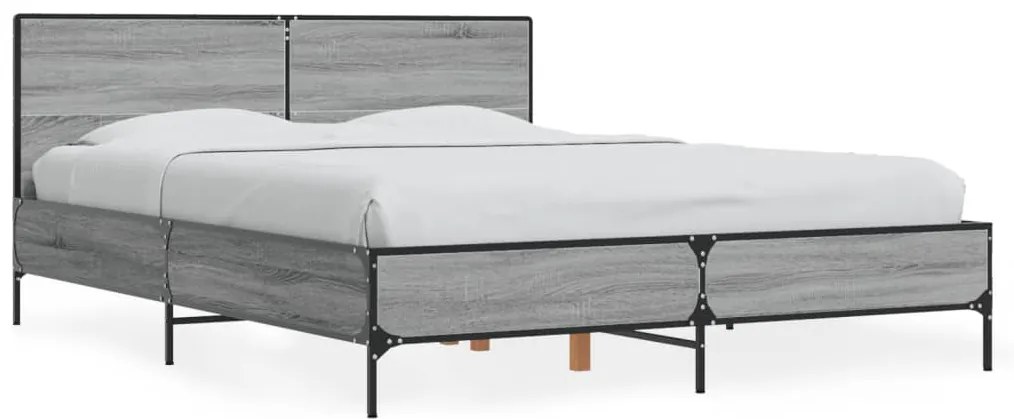 Giroletto Grigio Sonoma 140x190 Cm İn Legno Multistrato Metallo /