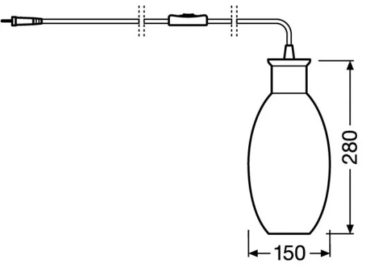 Ledvance - Lampada da tavolo GRAPE 1xE27/40W/230V