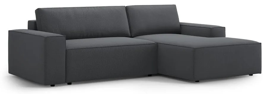 Divano letto angolare grigio scuro (angolo destro) Jodie - Micadoni Home