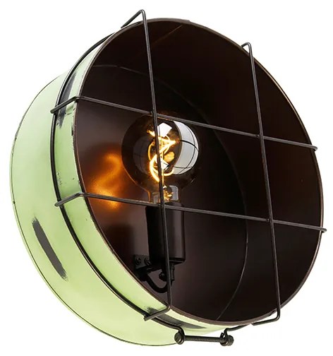 Plafoniera industriale verde 35 cm - Barril