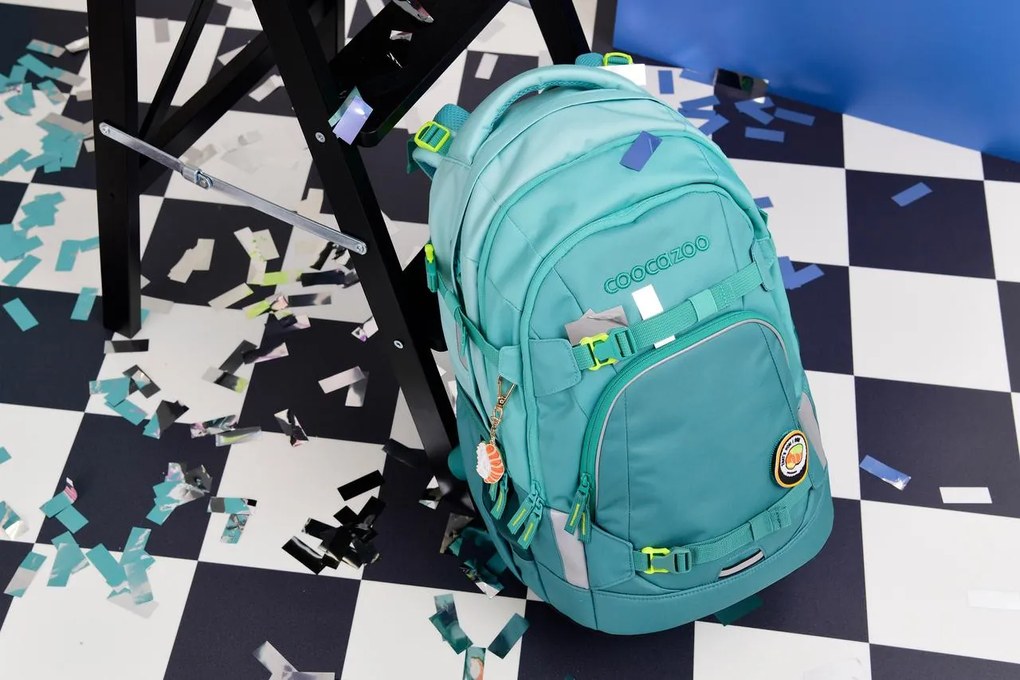 Zaino scuola coocazoo MATE, All Mint, certificato AGR