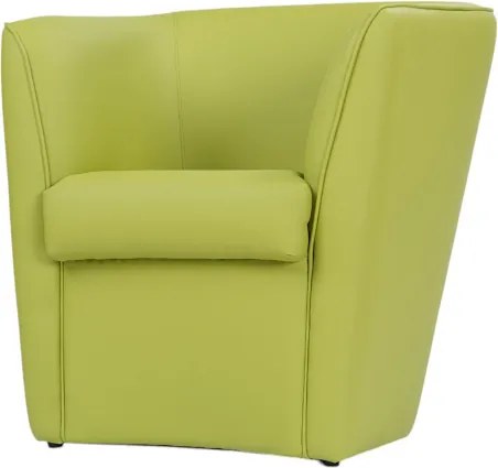 Poltrona in ecopelle Verde Valentina per casa ufficio