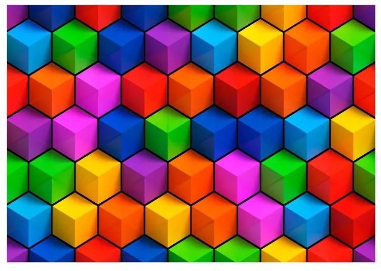 Fotomurale Colorful Geometric Boxes