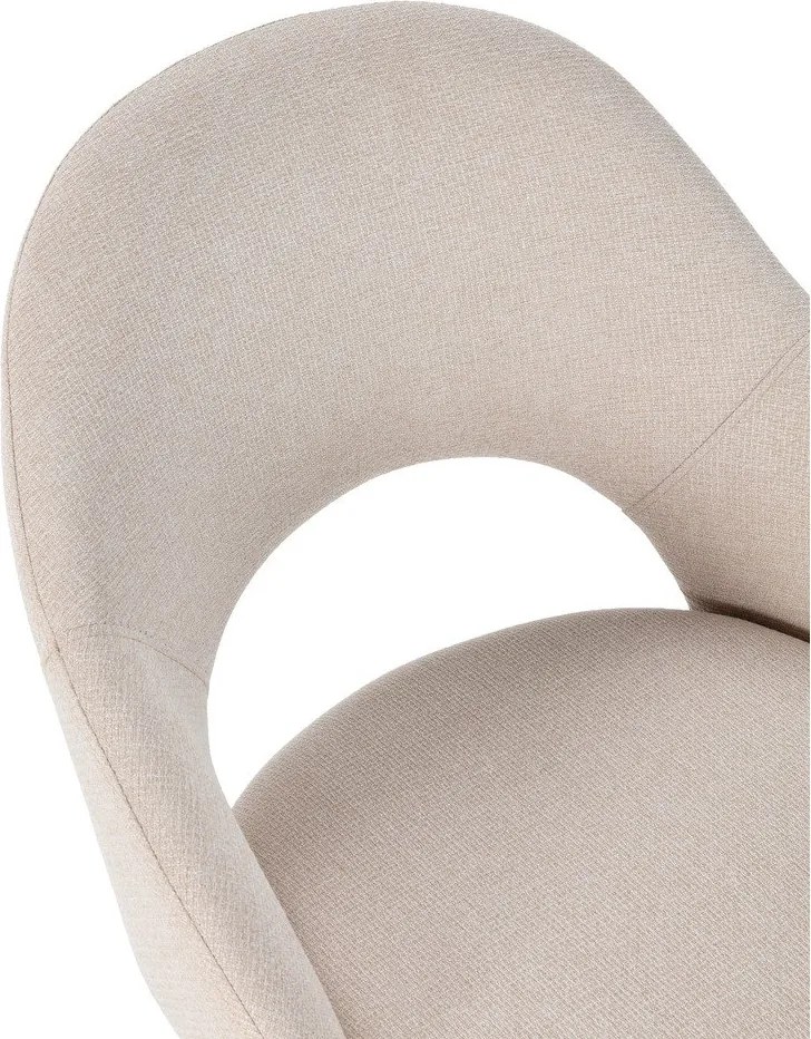 Sedie da pranzo in set beige in imbottito 2 pz Lia – Marckeric