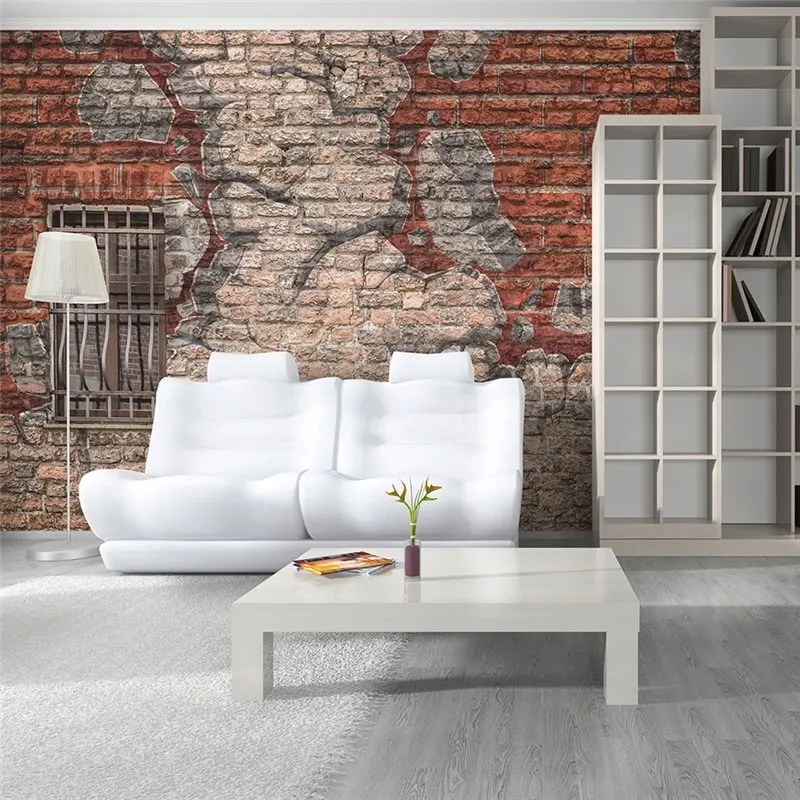 Fotomurale  Break the wall  Colore Beige, Dimensioni e Misure 200x154