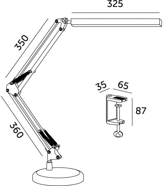 Lampada da tavolo LED dimmerabile 2in1 USB TENUIX LED/14W/5V 3000-6000K